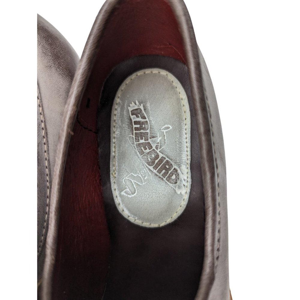 NWOB Freebird by Steven Macbeth Leather Boho Loafer Shoes Size 6 - Picture 8 of 10
